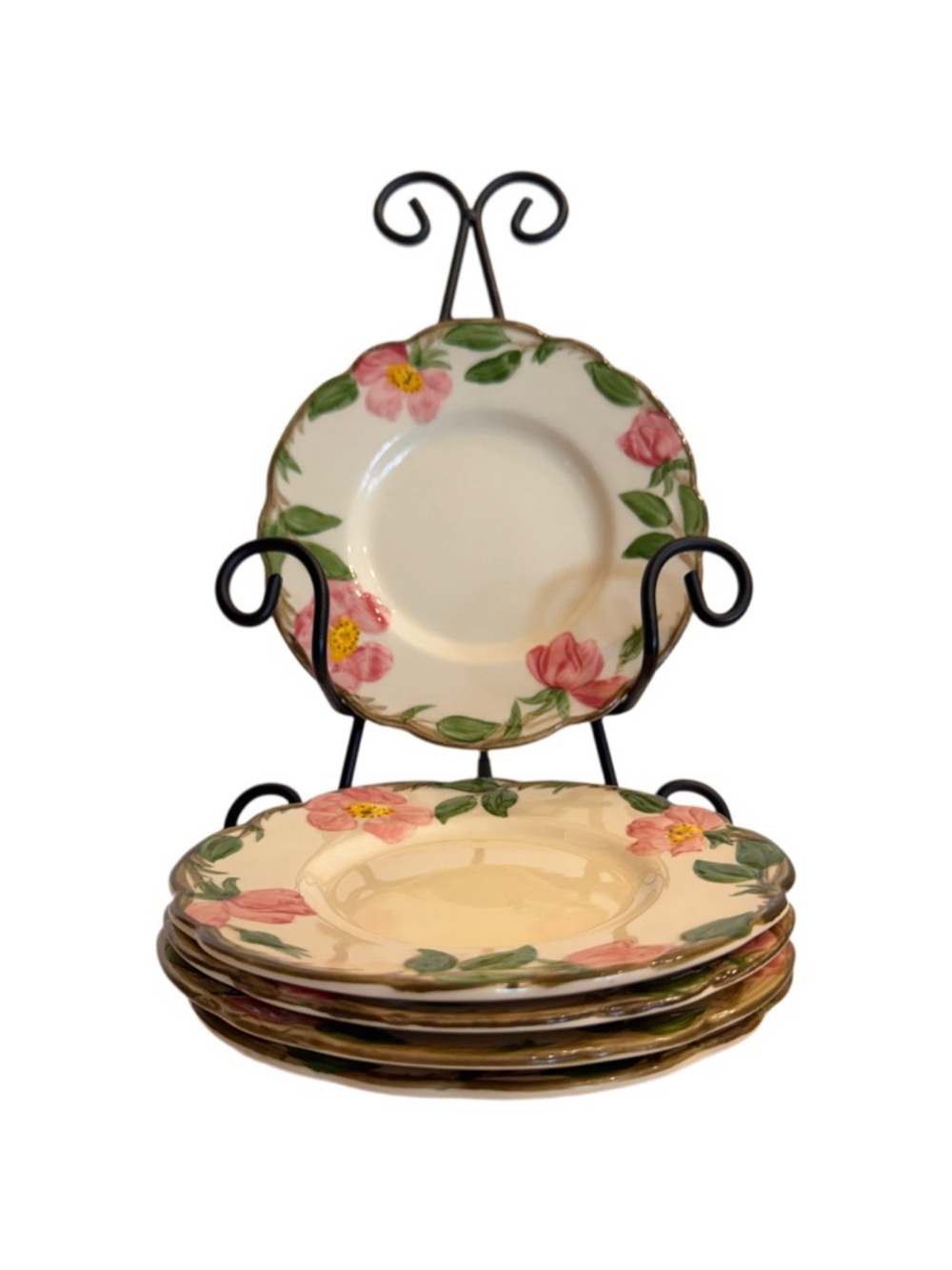 Lot of 5 Franciscan Desert Rose Bread Butter Plates 6 3/8" USA Backstamp